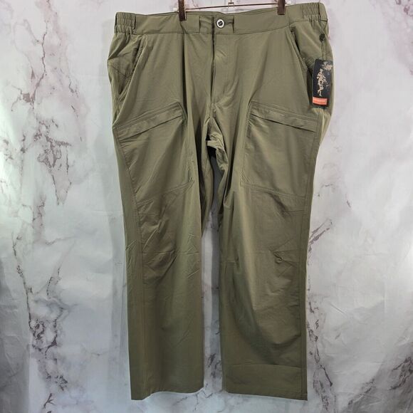 Free Soldier Pants Mens 44 X 30 Khaki Tan Stretch Ripstop Mud Cargo Tactical - Picture 1 of 11